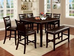 Set (dining table & 4 side chairs), created for macy's. Cm3024pt 6pc 6 Pc Red Barrel Studio Woodside Espresso Finish Wood Counter Height Dining Table Set