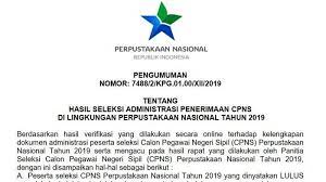 Perpustakaan nasional republik indonesia (perpusnas) adalah lembaga pemerintah nonkementerian yang melaksanakan. Download Pdf Daftar Peserta Lulus Cpns Perpustakaan Nasional 2019 Cek Namamu Lolos Atau Tidak Tribun Jatim
