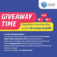 Check spelling or type a new query. Giveaway Time Merchandise Menarik Digital Talent Kominfo Scholarship Facebook