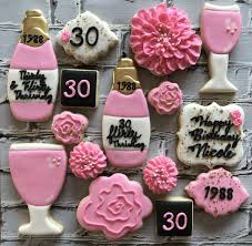 Most relevant trending newest best selling. Custom Pink Gold Thirty Flirty Thriving Cookies To See My Other Work Or For More Info On How To Order Birthday Cookies Bourbon Cookies Marshmallow Cake
