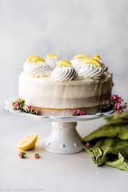 The best lemon cake from scratch is a homemade yellow cake with a luscious lemon flavor, topped with tangy lemon buttercream frosting. Lemon Layer Cake With Lemon Cream Cheese Buttercream Sally S Baking Addiction