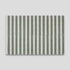 15% off with code februaryshop. Green Stripes Encaustic Cement Tile Otto Tiles Design