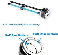 Amazon.com: Toilet Tank Button, Dual Push Flushing Toilet ...