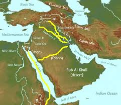 The tigris (/ ˈ t aɪ ɡ r ɪ s /) is the eastern of the two great rivers that define mesopotamia, the other being the euphrates.the river flows south from the mountains of the armenian highlands through the syrian and arabian deserts, and empties into the persian gulf The Rivers Of The Garden Of Eden
