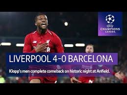 Liverpool complete stunning comeback to reach champions league final. Champions League By Barney Corkhill Editor 45s To Mark The One Year Anniversary Of Liverpool S Famous 4 0 Uefa Champions League Champions League Liverpool