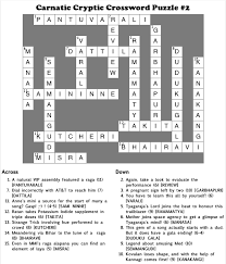 The most recent new york times crossword answers, are listed in the section below, also we included the answers for all the puzzles that were published over the last 7 days. Solution To Carnatic Cryptic Crossword Puzzle 2 Just Thinking Out Aloud