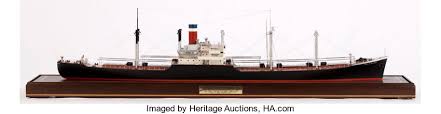 Compared to ships built before 1939, the c2s were remarkable for their speed and fuel economy. Scale Model Of Freighter American Builder American Marine And Lot 88225 Heritage Auctions