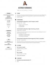 Administratief Medewerker Cv Voorbeeld Gratis Downloaden