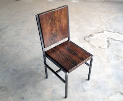 Future Chairs For Tasting Room Custom Made Chair Stool Made Of Reclaimed Wood And Steel With Solid Wood Dining Chairs Furniture Vintage Industrial Furniture