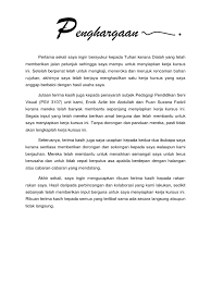 Contoh Penghargaan Kerja Kursus