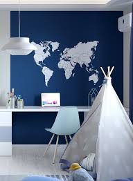 Maybe you would like to learn more about one of these? Kinderzimmergestaltung Fur Jungs In Blau Und Toller Weltkarten Tapete Kinder Tapete Weltkarte Tapete Kinder Zimmer