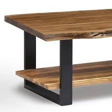 Foundry Select Bexton Live Edge Coffee Table With Shelf Reviews Wayfair In 2020 Solid Wood Coffee Table Coffee Table Wood Alaterre Furniture