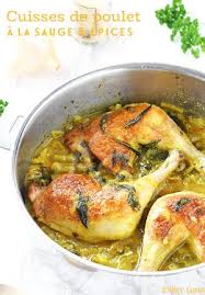 Cuisses De Poulet A La Sauge Epices Recettes De Cuisine Cuisses De Poulet Poulet En Cocotte