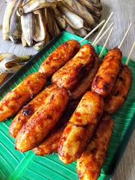 According to wikipedia, 'banana cue or banana q (tagalog: Pinoybites Banana Cue Caramelized Bananas On A Stick Pinoybites