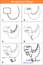 Draw A Dinosaur Dinosaur Drawing Drawing For Kids Easy Drawings