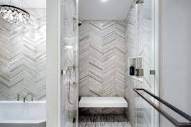 Herringbone or chevron pattern bathroom floor tile ideas. 10 Shower Tile Ideas That Will Completely Transform Your Bathroom Louisville Homes Blog