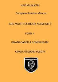Courses on the following topics are obviously present in our application. Buku Teks Addmaths Form 4 Answers Flip Ebook Pages 1 50 Anyflip Anyflip