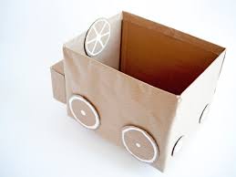 If your box does have a lot of designs on it, you may want to paint over them with brown acrylic paint. Quick Easy Recycled Cardboard Storage For Kids Handmade Charlotte