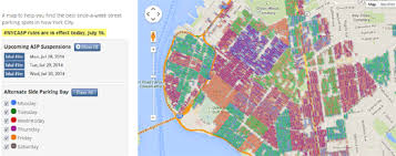 Maps Mania The New York Once A Week Parking Map