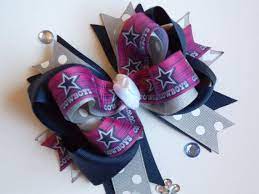 Dallas Cowboys Hair Bow Navy And Fuchsia Cowboys Bows By Ransomletterhandmade 10 00 Football Hair Bows Hair Bows Bows