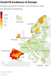 On 25 and 26 february, multiple cases related to the italian. Covid 19 In Spain Spain Among Eu Countries With Highest Coronavirus Infection Rates Once More Society El Pais In English