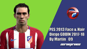 New/nueva face & hair diego godin 2014/2015 pes 2013: Pes 2013 New Face Hair Diego Godin 2017 18 Youtube