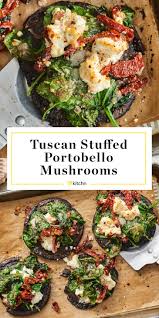 Stuffed Portobello Mushrooms Are The Easy Vegetarian Dinner You Need Recipe Easy Vegetarian Dinner Stuffed Mushrooms Vegetarian Dinner