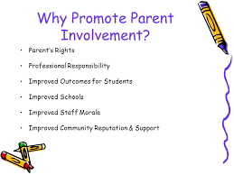 Whether their kids are just starting kindergarten or entering the final year of high school, there are many good reasons for parents to volunteer at school. Parent Involvement In Early Childhood Education Ppt Video Online Download