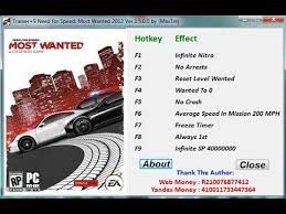 Unlock all parts/cars (fully supports single player, mostly supports my. Need For Speed Most Wanted 2012 Ver 1 5 0 0 Trainer 9 Youtube