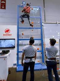 Climbing shoes and harnesses are provided and all participants will be given an introduction to the equipment and beginner climbing technique. Bystronic Glass Together With Mammut At Glasstec 2018 In Dusseldorf Glaston