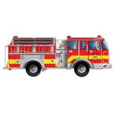 Amazon Com Melissa Doug Giant Fire Truck Floor Puzzle Toys Games Fire Trucks Floor Puzzle Giant Truck