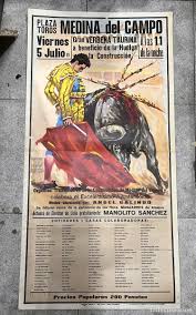 cartel.plaza toros medina del campo.valladolid,