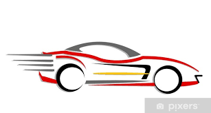 Aufkleber Schnell Fahrenden Auto Icon Pixers Wir Leben Um Zu Verandern