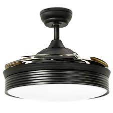 42 inch ceiling fan with light, modern invisible ceiling fan chandelier with retractable blade, dimmable led 3 lighting 3 speeds change ceiling fans lights with remote control (black) 4.3 out of 5 stars 31 Buy Huston Fan 42 Inch Indoor Black Modern Ceiling Fan With Light Retractable Ceiling Fan Chandelier Living Room Ceiling Lights Bedroom Ceiling Lighting Ceiling Chandelier With Remote In Cheap Price On Alibaba Com