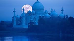 A supermoon, meanwhile, means a full moon when our natural satellite is at perigee—its closest point to the earth, when it appears slightly larger in the sky. Super Moon Blood Moon Blue Moon 2018 In India Where To Watch Live Conde Nast Traveller