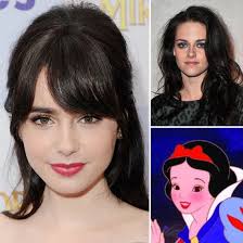 How Kristen Stewart And Lily Collins Both Became Snow White Disney Princess Hairstyles Princess Hairstyles Snow White Hair