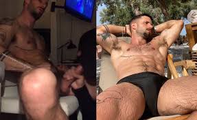 El famoso Aingeru desnudo recibiendo una mamada gay en OnlyFans