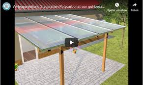 Verlegeanleitungen Fur Stegplatten Montage Von Stegplatte Stegplatten Anleitungen Terrassendach
