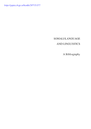 (alif waa aqoon) is educational at the sametime entertainment dvd teaching alif to very young somali children.presented by www.ileysmedia.com Pdf Somali Language And Linguistics A Bibliography 2016 Morgan Nilsson Academia Edu