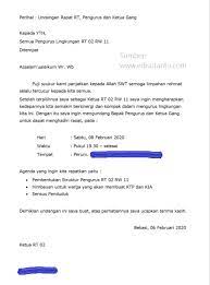 Rapat kerja nasional ini akan dilaksanakan pada, hari / tanggal : Contoh Surat Undangan Rapat Untuk Berbagai Kegiatan Edisutanto Com