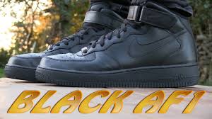 Buy and sell nike air force shoes at the best price on stockx, the live marketplace for 100% real nike sneakers and other popular new releases. Nike Air Force 1 Mid 07 Black On Feet Youtube