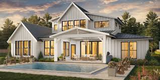 While it's attractive on the outside, what makes this build truly special is what's visible on the inside: House Plans Modern Home Floor Plans Unique Farmhouse Designs