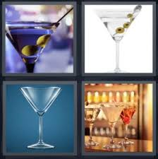 4 Pics 1 Word Answer For Cocktail Olives Glass Bar Heavy Com