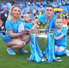 Phil Foden and his young family