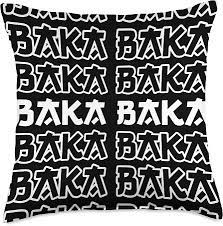Amazon.com: Japanese Baka Manga Anime Merch & Clothes Baka Funny Japanese  Anime Manga Quote Throw Pillow, 18x18, Multicolor : Home & Kitchen