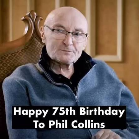 January 30: Happy 75th Birthday To Phil Collins, #PhilCollins #singer #happybirthday