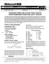 Ford Fuel Injector Color Code Wiring Diagrams
