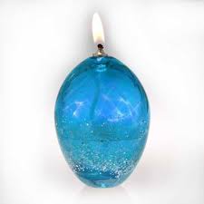 Glass Oil Candle Eternal Flame Ashes