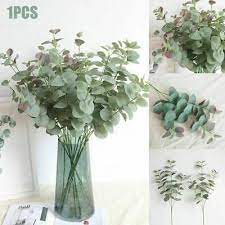 These silk eucalyptus stems provide a lovely addition to brightening up your home or office space without the need for water or pruning. Artificial Faux Silk Eucalyptus Plant Green Leaves Fake Plant Home Party Decor Ebay