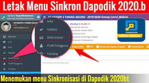 Berita terkait rilis dapodik 2021 tersebut bisa dilihat dilaman resmi dapodik paud pendidikan dasar dan menengah di sini pada kesempatan ini admin akan berbagi. Letak Menu Sinkronisasi Aplikasi Dapodik 2020 B Youtube
